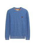 Strickpullover mit Logo-Badge midsummer blue multicolor