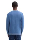Strickpullover mit Logo-Badge midsummer blue multicolor