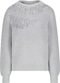 Strickpullover mit Lurex chrome melange