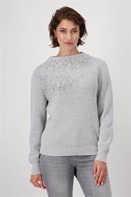 Strickpullover mit Lurex chrome melange