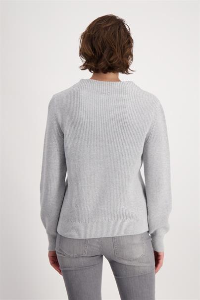 Strickpullover mit Lurex chrome melange