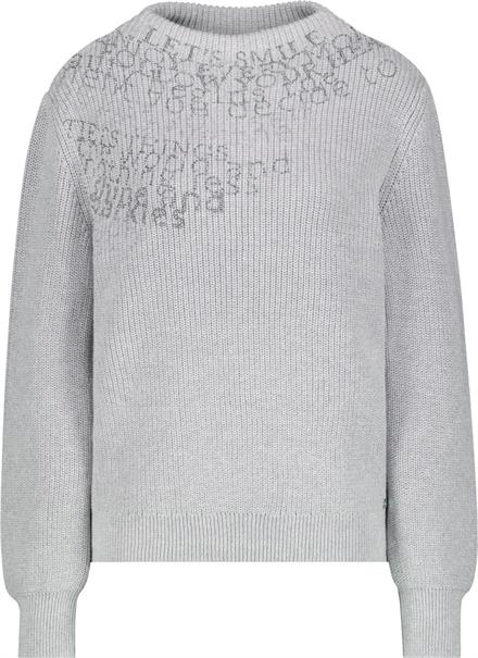 Strickpullover mit Lurex chrome melange