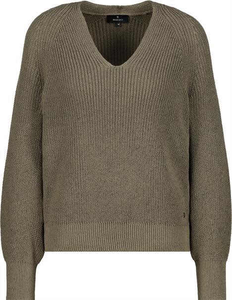 Strickpullover mit Lurex green tea
