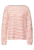 Strickpullover mit Muster soft beige