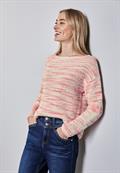 Strickpullover mit Muster soft beige