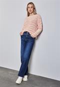 Strickpullover mit Muster soft beige