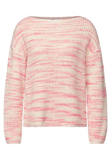 Strickpullover mit Muster soft beige