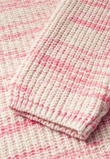 Strickpullover mit Muster soft beige