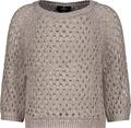 Strickpullover mit Pailletten dark linen