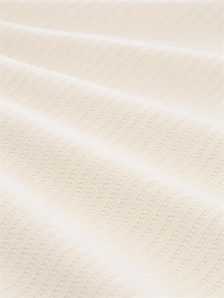 Strickpullover mit Polokragen gardenia white