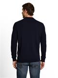 Strickpullover mit Polokragen sky captain blue