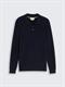 Strickpullover mit Polokragen sky captain blue