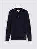 Strickpullover mit Polokragen sky captain blue