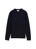 Strickpullover mit Ripp-Details knitted navy melange