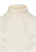 Strickpullover mit Rollkragen creme