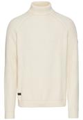 Strickpullover mit Rollkragen creme