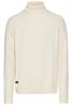 Strickpullover mit Rollkragen creme