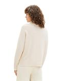 Strickpullover mit Rollkragen soft beige melange