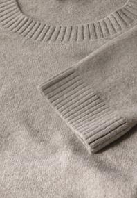 Strickpullover mit Rundhals breezy beige mel.