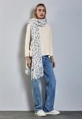 Strickpullover mit Rundhals cream white melange