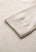 Strickpullover mit Rundhals cream white melange