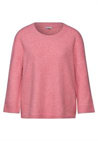 Strickpullover mit Rundhals sugar coral mel.