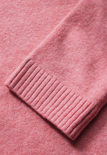 Strickpullover mit Rundhals sugar coral mel.
