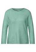 Strickpullover mit Rundhals sunlit green mel.