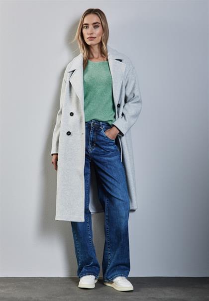 Strickpullover mit Rundhals sunlit green mel.