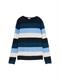 Strickpullover mit Rundhalsausschnitt big teal knit stripe