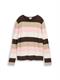 Strickpullover mit Rundhalsausschnitt brown beige pink stripe