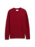 Strickpullover mit Rundhalsausschnitt coach red