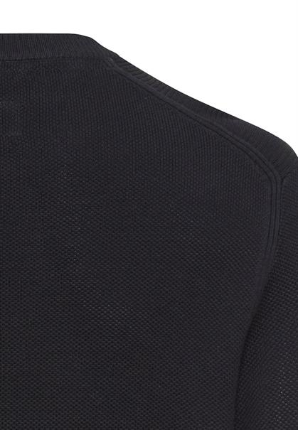 Strickpullover mit Rundhalsausschnitt dark navy