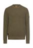 Strickpullover mit Rundhalsausschnitt deep olive