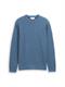 Strickpullover mit Rundhalsausschnitt faded uniform blue
