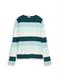 Strickpullover mit Rundhalsausschnitt green mint white stripe