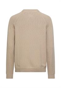 Strickpullover mit Rundhalsausschnitt light beige