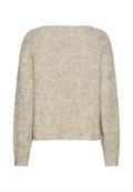Strickpullover mit Rundhalsausschnitt light grey melange