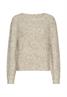 Strickpullover mit Rundhalsausschnitt light grey melange
