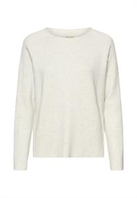 Strickpullover mit Rundhalsausschnitt pearl
