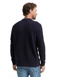 Strickpullover mit Rundhalsausschnitt sky captain blue