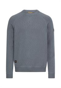 Strickpullover mit Rundhalsausschnitt stormy blue