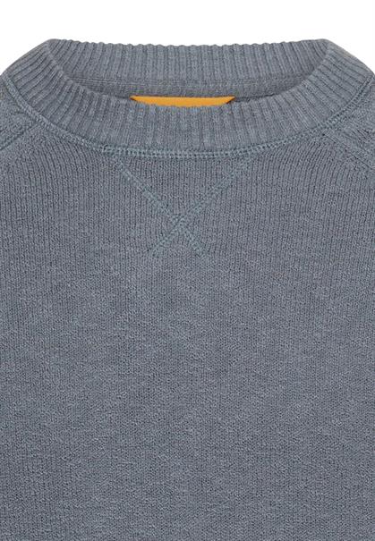 Strickpullover mit Rundhalsausschnitt stormy blue