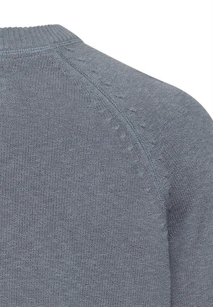 Strickpullover mit Rundhalsausschnitt stormy blue