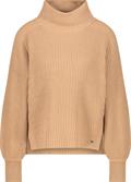 Strickpullover mit Seitenschlitzen cognac