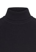Strickpullover mit Stehkragen dark navy