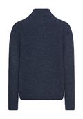 Strickpullover mit Stehkragen dark navy