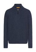 Strickpullover mit Stehkragen dark navy