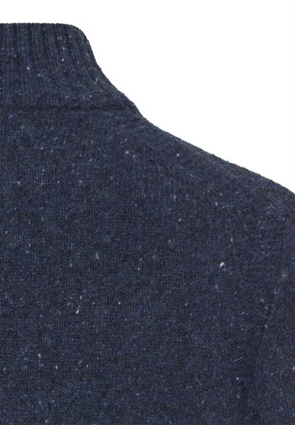 Strickpullover mit Stehkragen dark navy