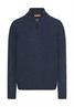Strickpullover mit Stehkragen dark navy